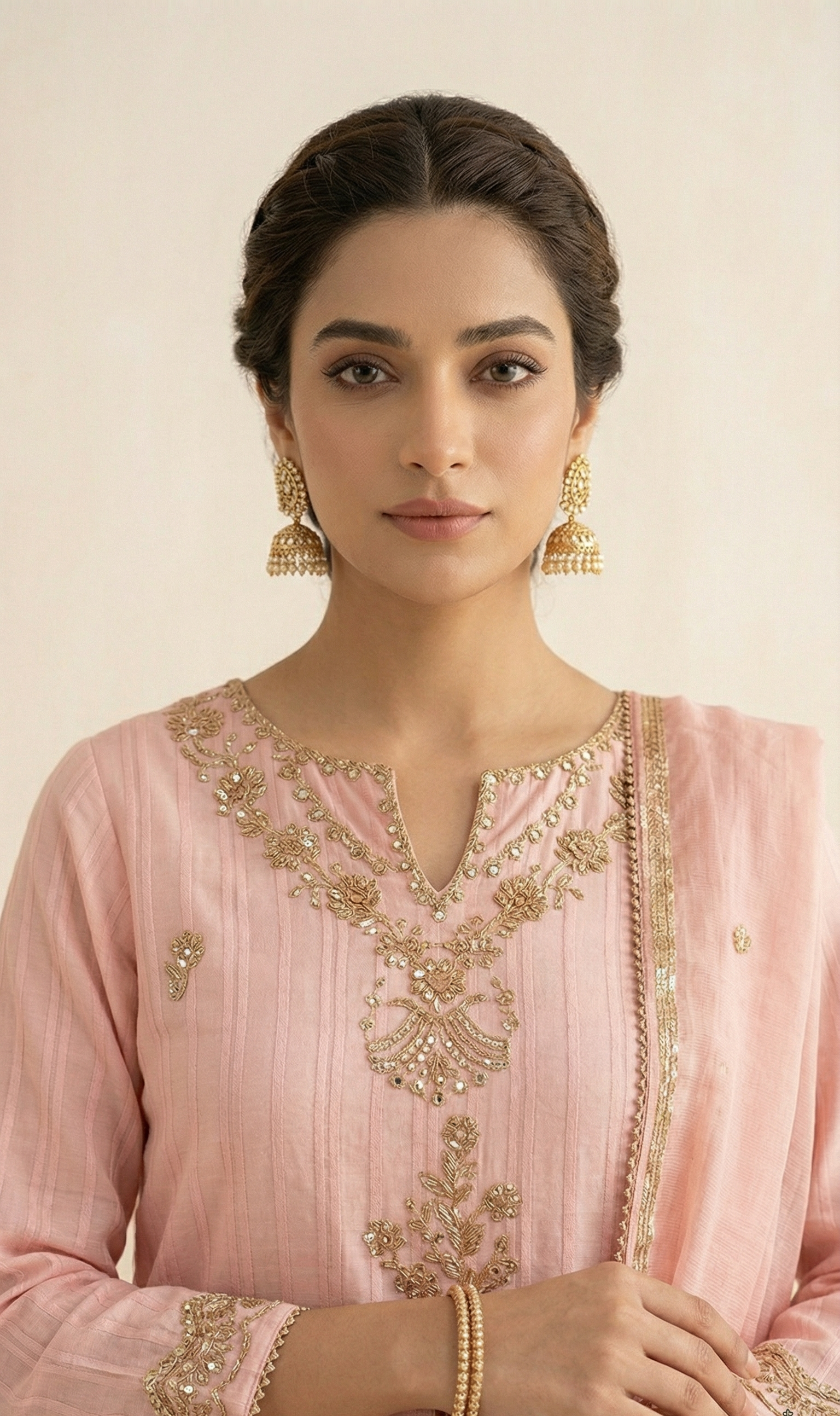 3 Piece -Embroidered Suit -SK-5013