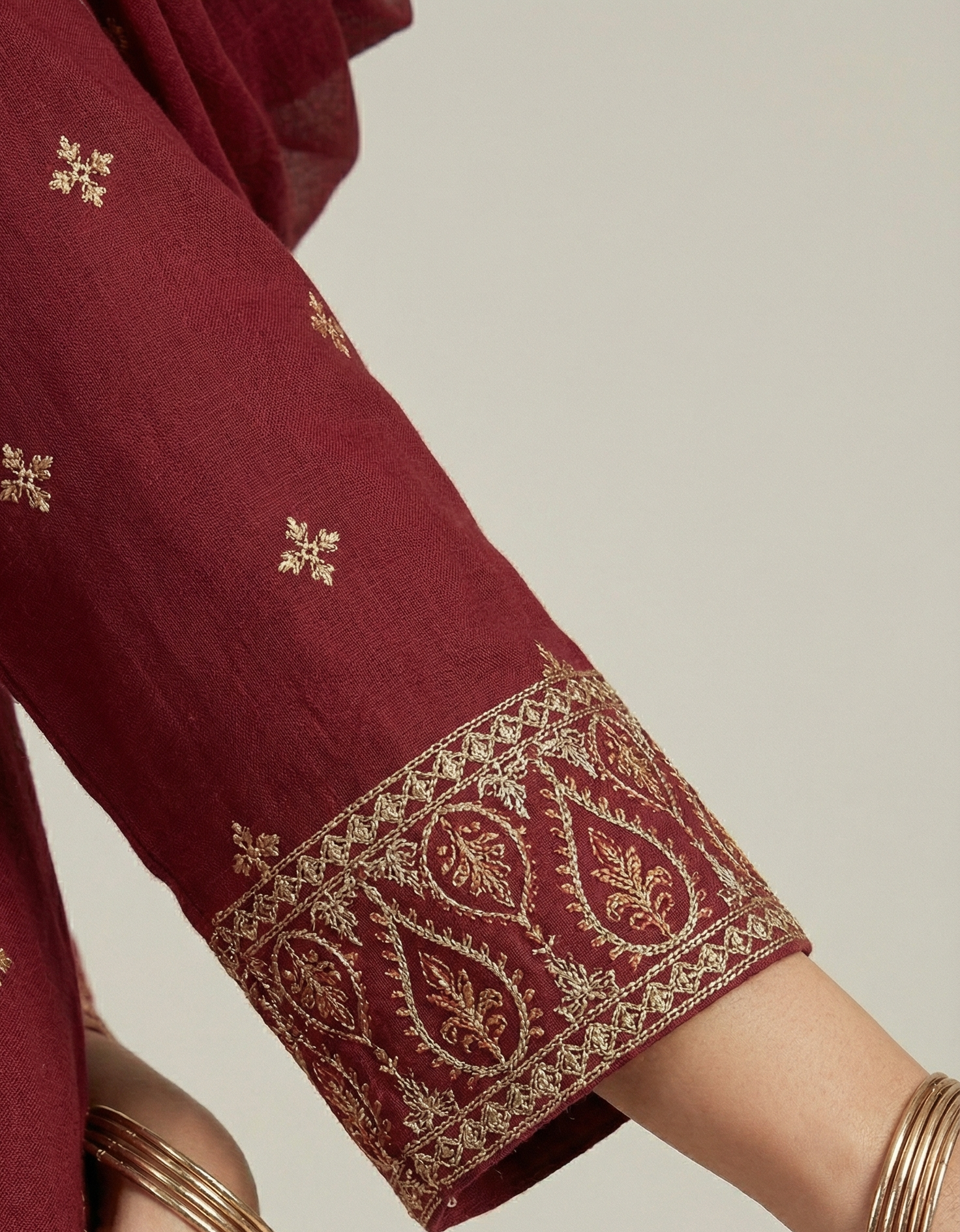 3 Piece -Embroidered Suit -SK-5012