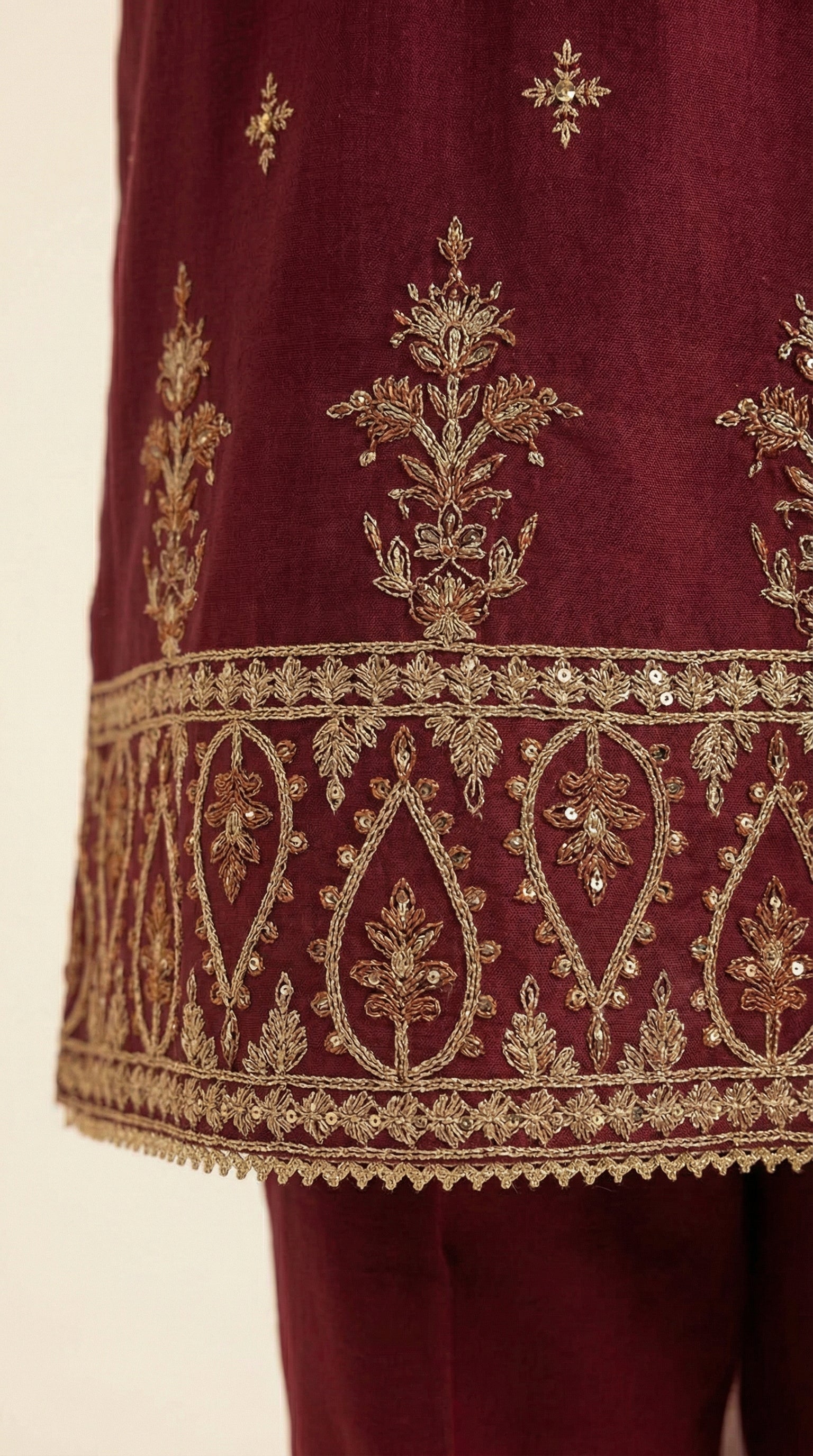 3 Piece -Embroidered Suit -SK-5012