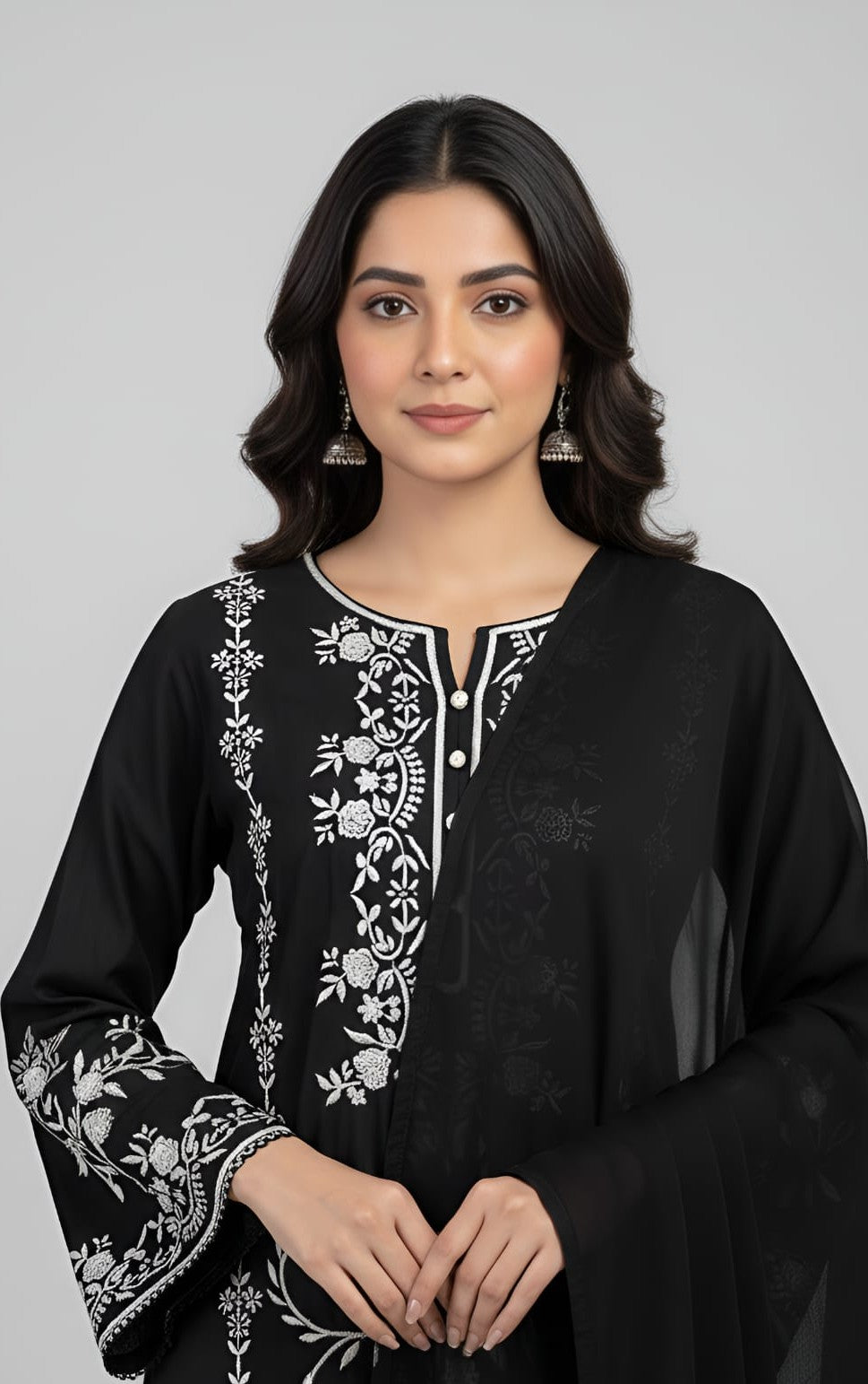 2 Piece -Embroidered Suit -SK-002