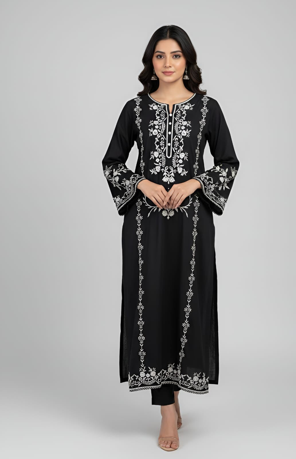 2 Piece -Embroidered Suit -SK-002