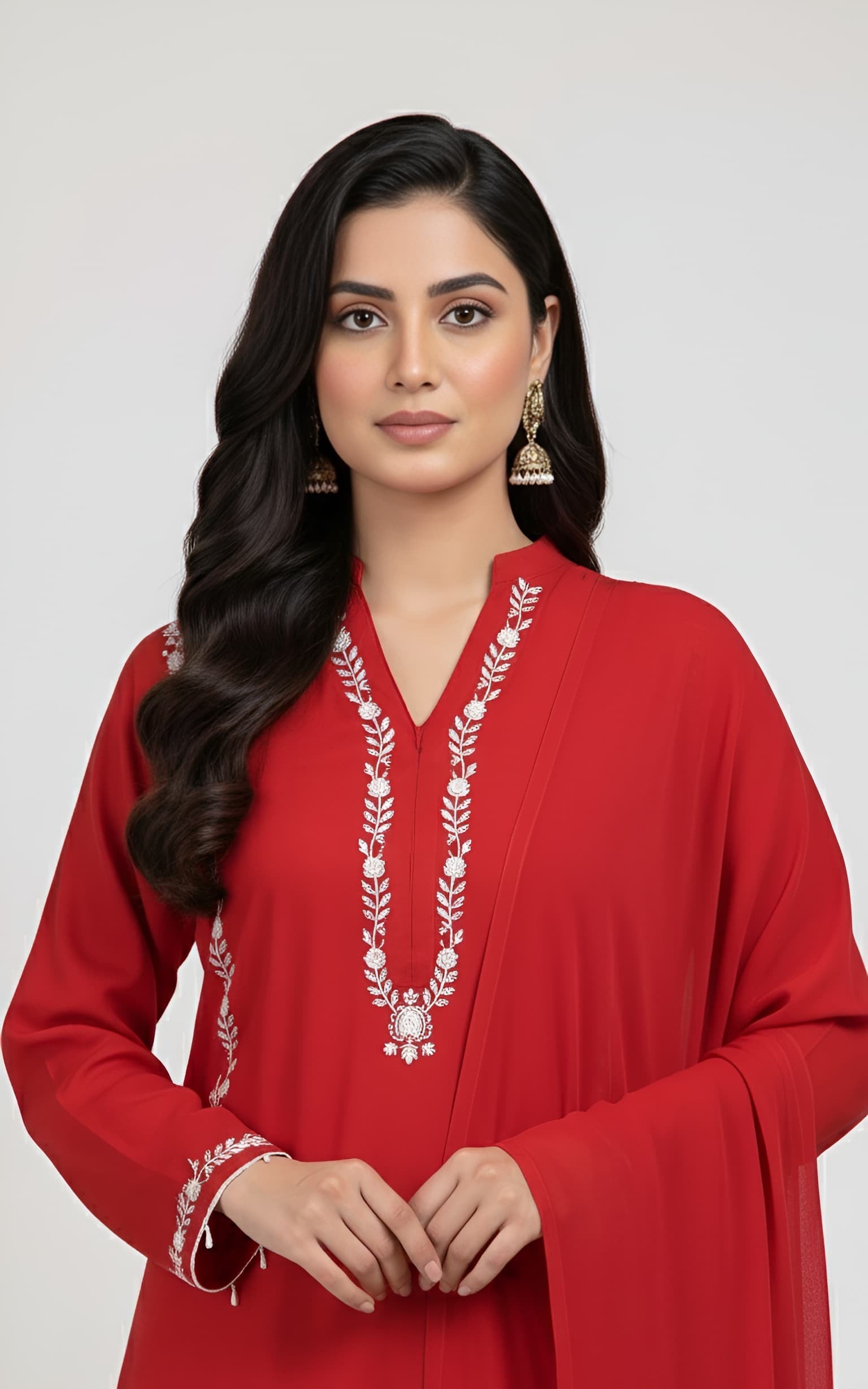 3 Piece -Embroidered Suit -SK-021