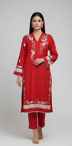 2 Piece -Embroidered Suit -SK-022
