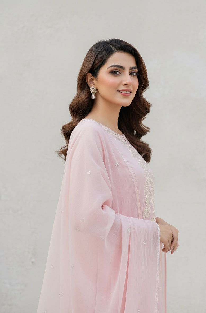 3 Piece -Embroidered Suit -SK-032