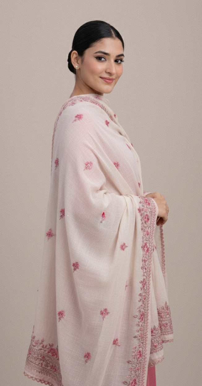 Embroidered Women Shawl-SK-11003