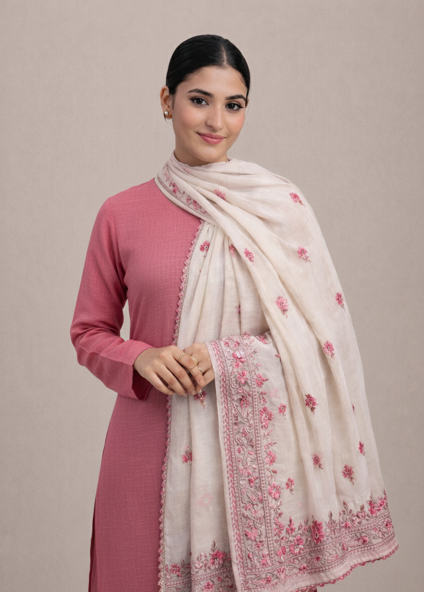 Embroidered Women Shawl-SK-11003