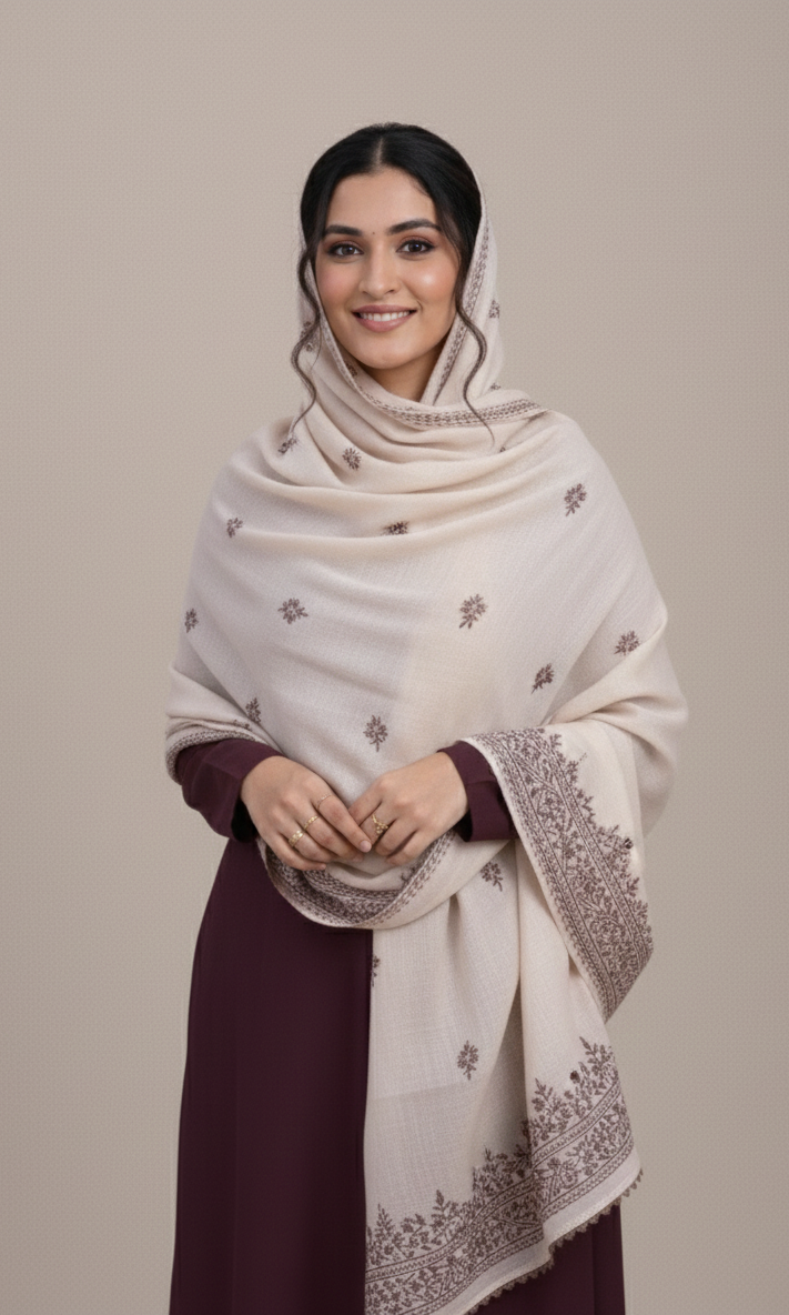 Embroidered Women Shawl-SK-11004
