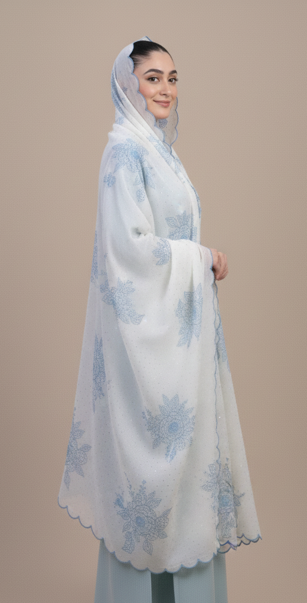 Embroidered Women Shawl-SK-11005