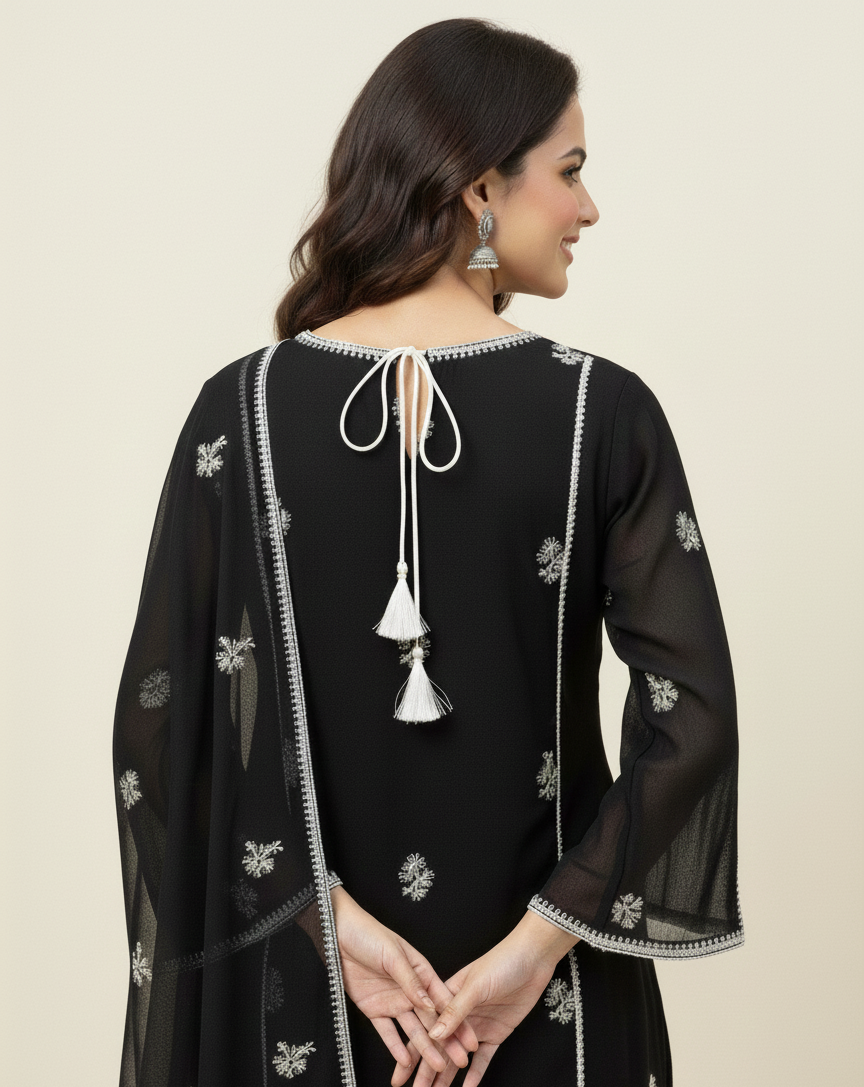 3 Piece -Embroidered Suit -SK-5001