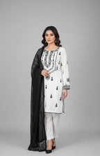 3 Piece -Embroidered Suit -SK-014